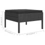 Gartenmöbel-Set 11 Stück synthetische Rattan-Kissen schwarz von vidaXL, Gartensets - Ref: Foro24-3094509, Preis: 890,62 €, Ra...