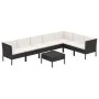 8-piece garden furniture set and black synthetic rattan cushions by vidaXL, Garden sets - Ref: Foro24-3094428, Price: 627,72 ...