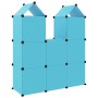 Children's cube shelf with 8 blue PP compartments by vidaXL, Shoe racks and shoe organizers - Ref: Foro24-340583, Price: 63,2...