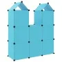 Children's cube shelf with 8 blue PP compartments by vidaXL, Shoe racks and shoe organizers - Ref: Foro24-340583, Price: 61,9...