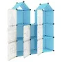 Children's cube shelf with 8 blue PP compartments by vidaXL, Shoe racks and shoe organizers - Ref: Foro24-340583, Price: 61,9...