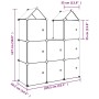Children's cube shelf with 8 blue PP compartments by vidaXL, Shoe racks and shoe organizers - Ref: Foro24-340583, Price: 63,2...