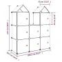 Children's cube shelf with 8 blue PP compartments by vidaXL, Shoe racks and shoe organizers - Ref: Foro24-340583, Price: 61,9...