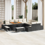 Conjunto de Sofá de Jardín de 13 Piezas con Cojines Negros de Poliratán de , Sofás de exterior - Ref: Foro24-3362835, Precio:...