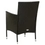 Garden dining set 7 pieces black synthetic rattan by vidaXL, Garden sets - Ref: Foro24-3094844, Price: 495,85 €, Discount: %