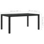 Garten-Essgruppe 7-teilig aus schwarzem synthetischem Rattan von vidaXL, Gartensets - Ref: Foro24-3094844, Preis: 473,88 €, R...