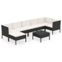 8-piece garden furniture set and black synthetic rattan cushions by vidaXL, Garden sets - Ref: Foro24-3094412, Price: 638,71 ...