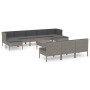 11-teiliges Gartenmöbel-Set und graue synthetische Rattankissen von vidaXL, Gartensets - Ref: Foro24-3094574, Preis: 859,60 €...
