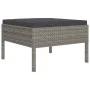 11-teiliges Gartenmöbel-Set und graue synthetische Rattankissen von vidaXL, Gartensets - Ref: Foro24-3094574, Preis: 925,94 €...
