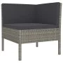 11-teiliges Gartenmöbel-Set und graue synthetische Rattankissen von vidaXL, Gartensets - Ref: Foro24-3094574, Preis: 925,94 €...