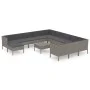 13-piece garden furniture set and gray synthetic rattan cushions by vidaXL, Garden sets - Ref: Foro24-3094530, Price: 996,48 ...