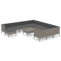 13-teiliges Gartenmöbel-Set und graue synthetische Rattankissen von vidaXL, Gartensets - Ref: Foro24-3094530, Preis: 1,00 €, ...
