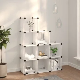 Estantería de cubos con 9 compartimentos PP transparente by vidaXL, Shoe racks and shoe organizers - Ref: Foro24-340551, Pric...