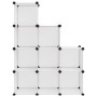Estantería de cubos con 9 compartimentos PP transparente by vidaXL, Shoe racks and shoe organizers - Ref: Foro24-340551, Pric...