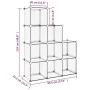 Estantería de cubos con 9 compartimentos PP transparente by vidaXL, Shoe racks and shoe organizers - Ref: Foro24-340551, Pric...