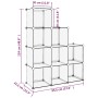 Estantería de cubos con 9 compartimentos PP transparente by vidaXL, Shoe racks and shoe organizers - Ref: Foro24-340551, Pric...