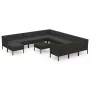 Garden furniture set 13 pieces black synthetic rattan cushions by vidaXL, Garden sets - Ref: Foro24-3094529, Price: 1,00 €, D...