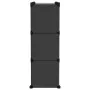 Estantería de cubos con 9 compartimentos y puertas PP negro by vidaXL, Shoe racks and shoe organizers - Ref: Foro24-340558, P...