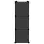 Estantería de cubos con 9 compartimentos y puertas PP negro by vidaXL, Shoe racks and shoe organizers - Ref: Foro24-340558, P...