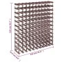 Wine rack for 120 bottles solid brown pine wood by vidaXL, Wine racks - Ref: Foro24-340895, Price: 210,90 €, Discount: %
