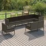9-teiliges Gartenmöbel-Set und graue synthetische Rattankissen von vidaXL, Gartensets - Ref: Foro24-3094406, Preis: 807,19 €,...