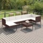 Gartenmöbelset 8-tlg. und Kissen braun synthetisches Rattan von vidaXL, Gartensets - Ref: Foro24-3094411, Preis: 537,85 €, Ra...