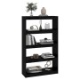 Shelf / room divider in black pine wood 80x30x135.5 cm by vidaXL, Bookcases and shelves - Ref: Foro24-808197, Price: 66,99 €,...