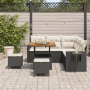 Conjunto de Sofás de Jardín de 8 Piezas con Cojines en Negro de Poliratán de de , Sofás de exterior - Ref: Foro24-3363690, Pr...