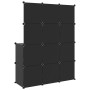 Children's cube shelf with 10 black PP compartments by vidaXL, Shoe racks and shoe organizers - Ref: Foro24-340582, Price: 66...