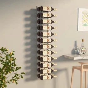 Wall wine rack for 24 white iron bottles by vidaXL, Wine racks - Ref: Foro24-340883, Price: 48,09 €, Discount: %