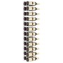 Wall wine rack for 24 white iron bottles by vidaXL, Wine racks - Ref: Foro24-340883, Price: 48,92 €, Discount: %