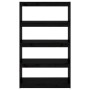 Shelf / room divider in black pine wood 80x30x135.5 cm by vidaXL, Bookcases and shelves - Ref: Foro24-808197, Price: 66,99 €,...