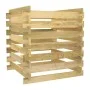 Compostador de listones madera pino impregnada 90x90x90 cm de vidaXL, Compostadores - Ref: Foro24-318377, Precio: 54,24 €, De...