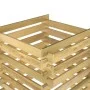 Compostador de listones madera pino impregnada 90x90x90 cm de vidaXL, Compostadores - Ref: Foro24-318377, Precio: 54,24 €, De...