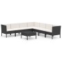 8-teiliges Gartenmöbel-Set und schwarze synthetische Rattankissen von vidaXL, Gartensets - Ref: Foro24-3094456, Preis: 770,54...