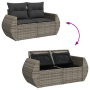 Set de Sofá de Jardín de 13 piezas con cojines Gris Poliratán Acacia de , Sofás de exterior - Ref: Foro24-3363883, Precio: 84...