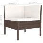 9-piece garden furniture set and brown synthetic rattan cushions by vidaXL, Garden sets - Ref: Foro24-3094359, Price: 698,79 ...