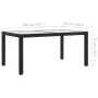 Garten-Essgruppe 7-teilig aus schwarzem synthetischem Rattan von vidaXL, Gartensets - Ref: Foro24-3094868, Preis: 524,93 €, R...