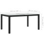 Juego de comedor de jardín 7 piezas ratán sintético negro de vidaXL, Conjuntos de jardín - Ref: Foro24-3094868, Precio: 555,6...