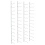 Wand-Weinregal für 24 Flaschen, 2 Einheiten, weißes Eisen von vidaXL, Weinregale - Ref: Foro24-340885, Preis: 92,34 €, Rabatt: %