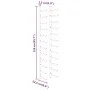 Wall wine rack for 24 bottles 2 units white iron by vidaXL, Wine racks - Ref: Foro24-340885, Price: 90,73 €, Discount: %