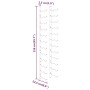 Wand-Weinregal für 24 Flaschen, 2 Einheiten, weißes Eisen von vidaXL, Weinregale - Ref: Foro24-340885, Preis: 92,34 €, Rabatt: %