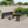 Conjunto de Sofás de Jardín de 11 Piezas con Cojines Gris Poliratán Acacia de , Sofás de exterior - Ref: Foro24-3364063, Prec...