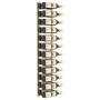 Wall-mounted wine rack for 24 bottles, made of golden iron. by vidaXL, Wine racks - Ref: Foro24-340884, Price: 50,00 €, Disco...