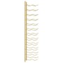 Wall-mounted wine rack for 24 bottles, made of golden iron. by vidaXL, Wine racks - Ref: Foro24-340884, Price: 50,00 €, Disco...