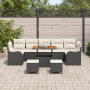 Conjunto de Sofá de Jardín de 10 Piezas con Cojines Negro Ratán Poliynético Acacia de , Sofás de exterior - Ref: Foro24-33642...