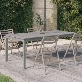 Solid acacia wood garden table in gray, 200x100x75 cm by vidaXL, Garden tables - Ref: Foro24-318745, Price: 307,51 €, Discoun...
