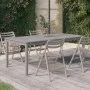 Solid acacia wood garden table in gray, 200x100x75 cm by vidaXL, Garden tables - Ref: Foro24-318745, Price: 307,51 €, Discoun...