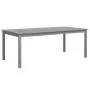 Solid acacia wood garden table in gray, 200x100x75 cm by vidaXL, Garden tables - Ref: Foro24-318745, Price: 307,51 €, Discoun...