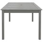 Mesa de jardín madera maciza de acacia gris 200x100x75 cm de vidaXL, Mesas de jardín - Ref: Foro24-318745, Precio: 313,35 €